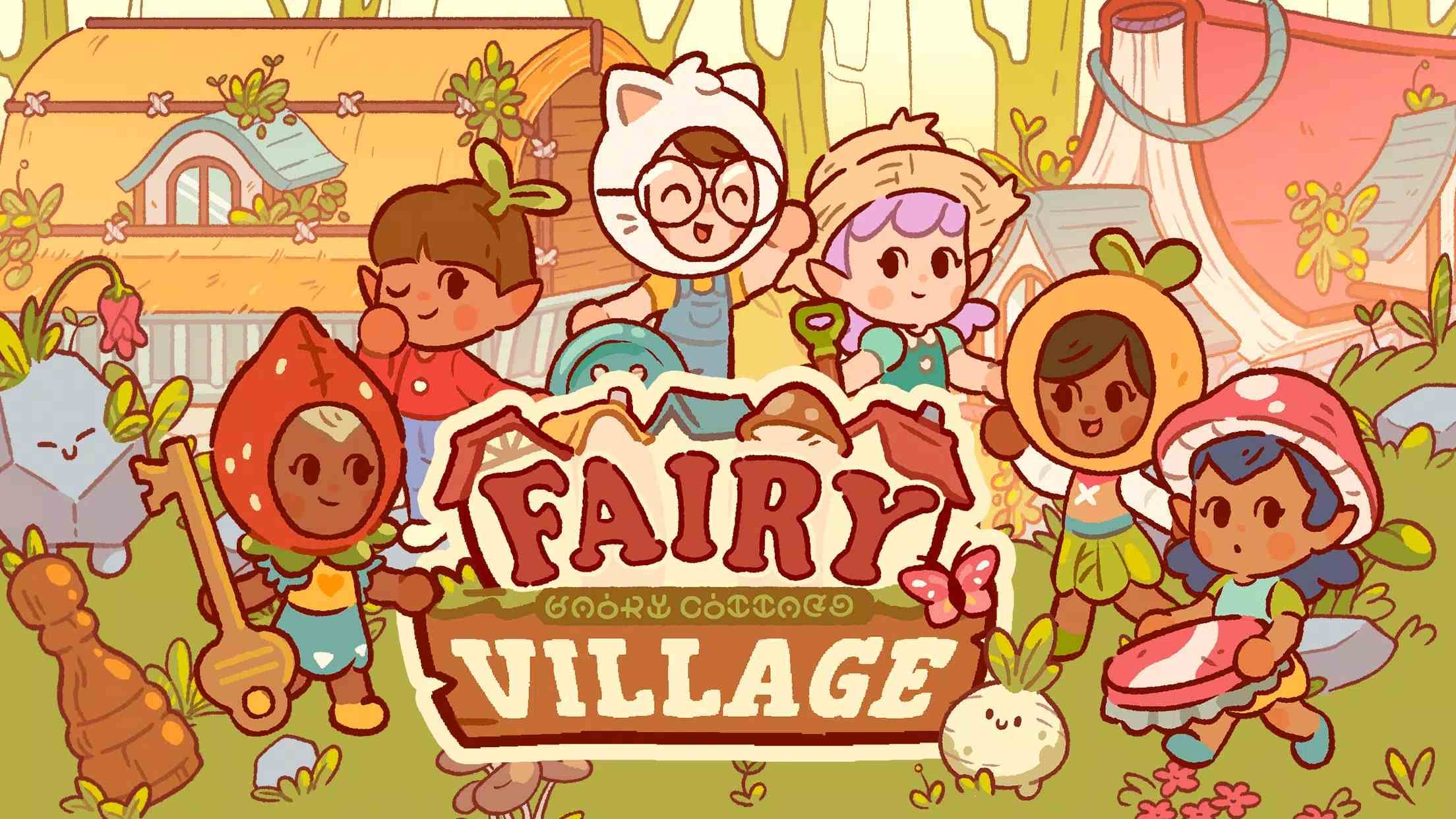 Village Fair. Fairy village